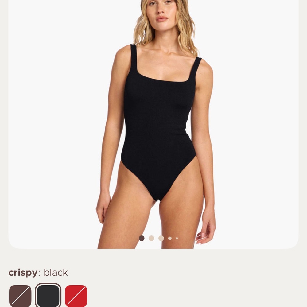 nuuds Black One Piece Swimsuit